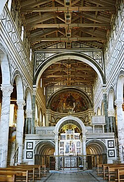 Vista del interior de la Basílica de San Miniato al Monte