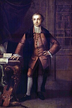 Retrato de Jeremy Bentham por Thomas Frye, 1760-1762.