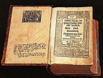 Portada de la Biblia de Lutero de 1534