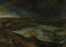 Tormenta en el mar de Pieter Bruegel el Viejo