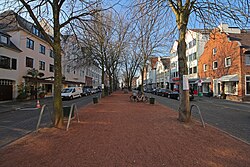 Plano o vista general que contextualiza la ubicación de Kaiserswerth