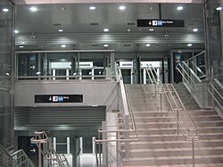Vestíbulo de una de las estaciones del tramo norte