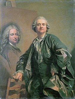 Autorretrato de Louis-Michel van Loo pintado en 1762