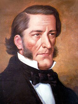 Retrato de José Rafael Gallegos Alvarado, jefe de Estado de Costa Rica en 1834.