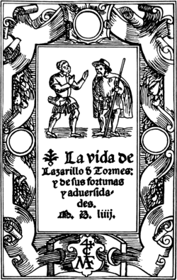 Portada de Vida del Lazarillo de Tormes