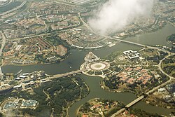Putrajaya durante su fase consolidada de desarrollo urbano en 2013