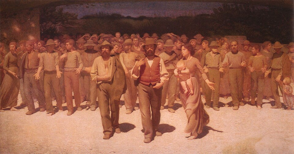 El cuarto estado de Giuseppe Pellizza da Volpedo