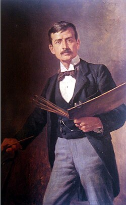 Retrato de Francisco Antonio Cano realizado en 1917 por Ricardo Acevedo Bernal.