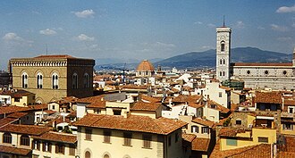 Vista del centro histórico de Florencia