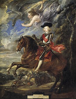 Fernando de Austria en la batalla de Nördlingen por Rubens