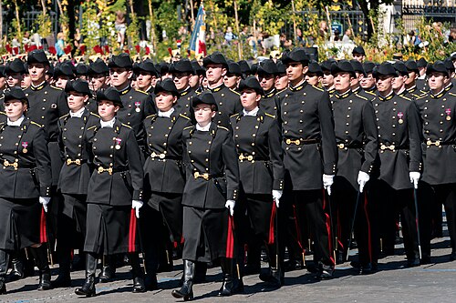 Desfile militar en los Campos Elíseos