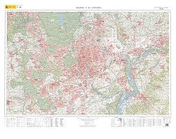 Mapa general de Madrid y su área de influencia