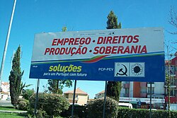 Cartel de la campaña electoral de la CDU