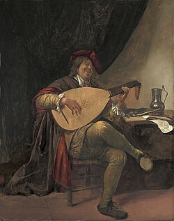 Autorretrato como músico, óleo sobre tabla, Museo Thyssen-Bornemisza