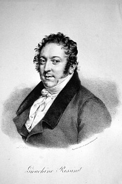 Gioachino Rossini alrededor de 1830