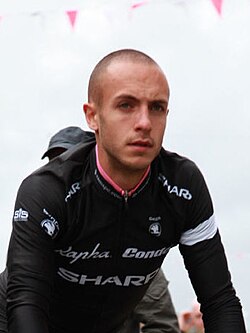 Jonathan Tiernan-Locke en una competición ciclista