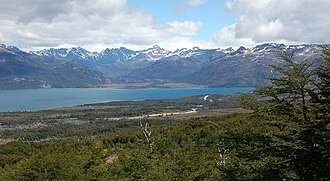 Vista aérea de la Isla Grande de Tierra del Fuego