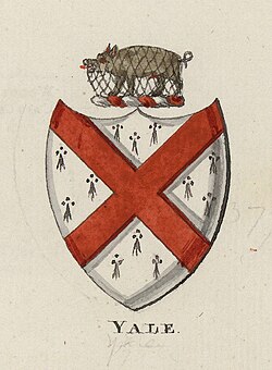 Escudo de armas de la familia de Elihu Yale