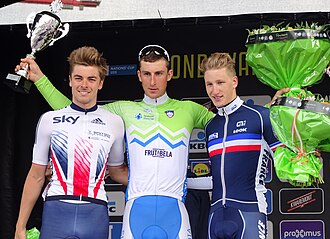 Podio de la edición 2016 del Tour de Flandes sub-23