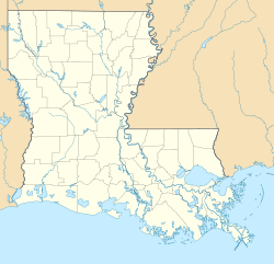 Mapa de localización de Nueva Orleans en Luisiana