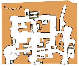 Planta general del sepulcro de los Escipiones