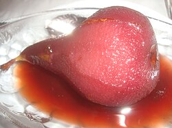 Peras al vino