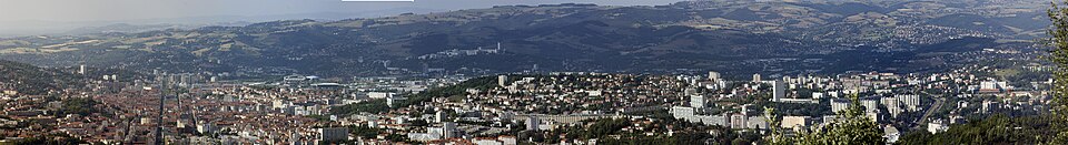 Vista panorámica general de la ciudad de Saint-Étienne