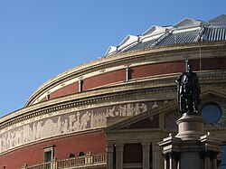 Detalle del friso del Royal Albert Hall