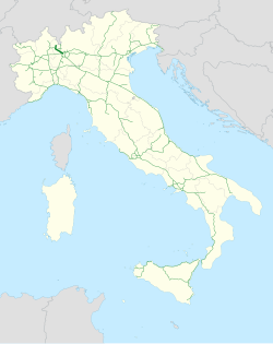Mapa o esquema de la Autostrada dei Laghi