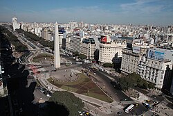 La avenida 9 de Julio de Buenos Aires