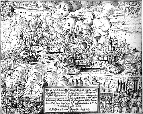 Ruinas del sitio de Magdeburgo en 1631