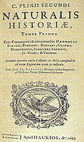 Portada de la Historia Natural