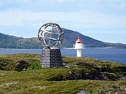 Símbolo en la isla Vikingen en Noruega