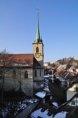 Iglesia de Nydegg en el casco antiguo de Berna