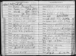 Agenda del allanador de Watergate Bernard Barker