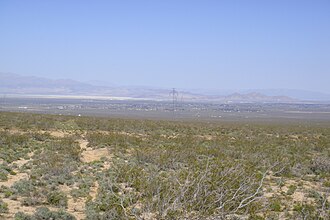 Paisaje típico del desierto de Mojave
