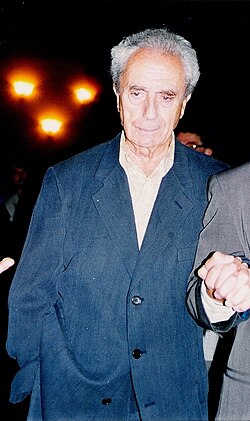 Retrato fotográfico de Michelangelo Antonioni en su etapa tardía