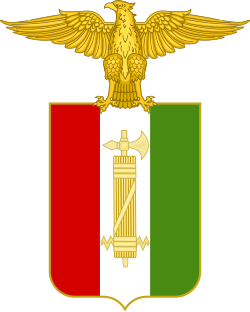 Escudo de la República Social Italiana.