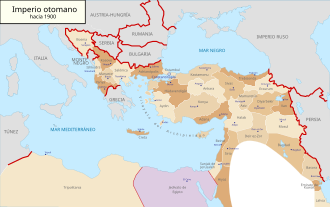 El Imperio otomano hacia 1900