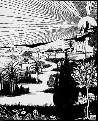 Representación artística de Sion por Ephraim Moses Lilien en 1903.