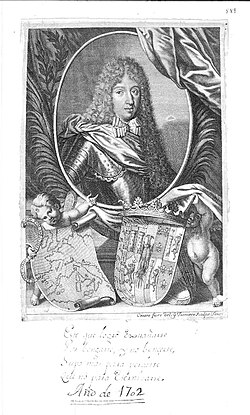 Retrato grabado de Juan Tomás Enríquez de Cabrera