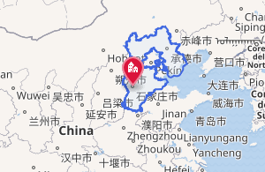Mapa de la provincia de Hebei en China