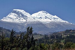 Nevado Huascarán en el Perú
