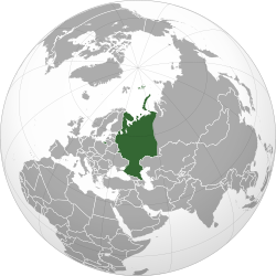 Mapa mundi destacando la posición global de la Rusia europea.