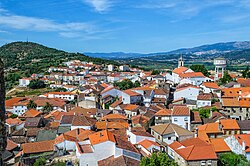 Fotografía panorámica del municipio de Belmonte en Portugal
