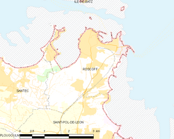 Ilustración geográfica antigua relacionada con Roscoff