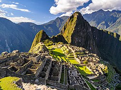 Machu Picchu en los Andes centrales