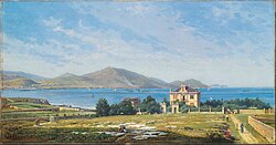 Vista del Abra de Bilbao desde Algorta, 1886