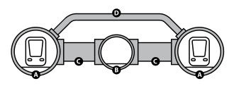 Sección transversal del túnel mostrando los conductos de ventilación