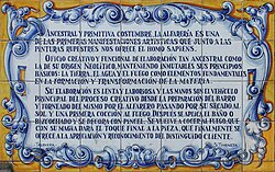 Panel de azulejos de Talavera de la Reina